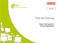 Pr&auml;sentationsvorlage f&uuml;r Vortragende - MS PowerPoint 97-2003